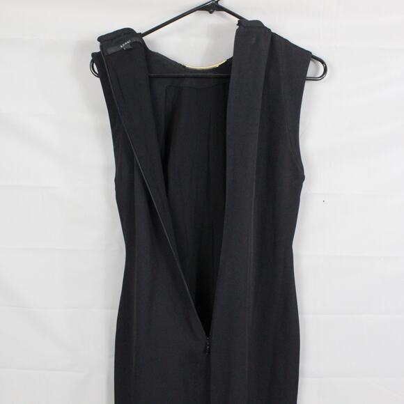 Gucci Dress 38 Sleeveless Sheath Mini Neck Tie Black Work Business Office Career - Picture 5 of 10